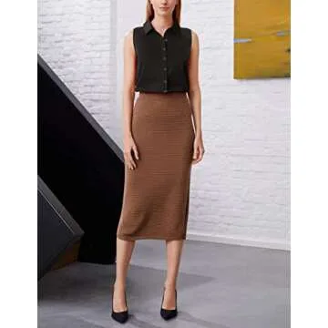 Zeagoo Women's Black Button Down V Neck Tank Tops Loose Casual Office Sleeveless Shirts Blouses