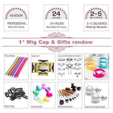 Ailwelia Blonde Curly Wigs for Women's Fashion Hair Extensions Ombre Color Afro Kinky Curly Wig Hairstyle Look Same with Human Hair Hert Resistant Fiber Wig Brown Ombre to Blonde Color Hair Wig …