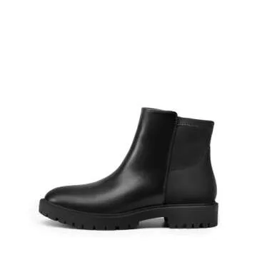 DREAM PAIRS Women's Low Heel Chelsea Ankle Boots Fashion Slip On Elastic Fall Booties Shoes,Size 7.5...