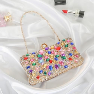 Luxury Sparkling Rhinestone Clutch Evening Bag for Women
