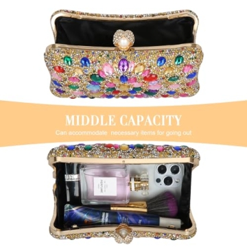 Luxury Sparkling Rhinestone Clutch Evening Bag for Women