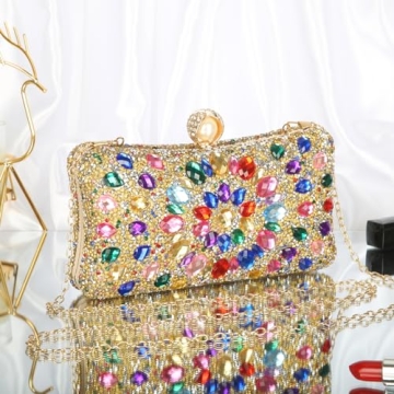 Luxury Sparkling Rhinestone Clutch Evening Bag for Women