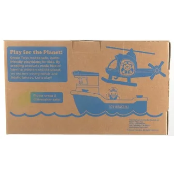 Green Toys Rescue Boat and Helicopter - Safe and Fun