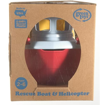 Green Toys Rescue Boat and Helicopter - Safe and Fun