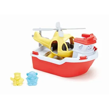 Green Toys Rescue Boat and Helicopter - Safe and Fun