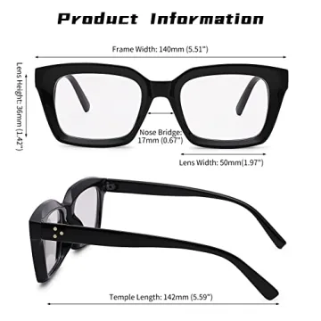 Stylish COASION Non-prescription Eyeglasses for Women