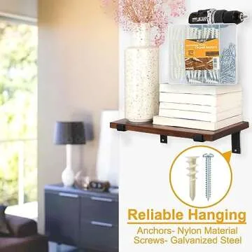 KURUI #8 Self Drilling Drywall Anchors, 100PCs Dry Wall Anchors and Screws Kit for Hanging Sheetrock, 50 Self-Tapping Plastic Drywall Hangers 50 Sheet Rock Screws, Heavy Duty 75LB Hanging