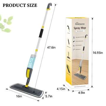 NileHome Spray Mop with Refillable Bottle and Replacement Pads
