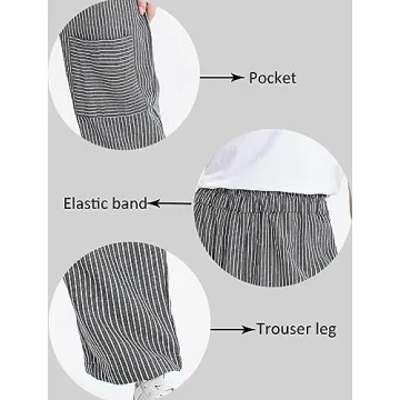 Wide Leg Harem Pants for Women - Casual Cotton Linen Style