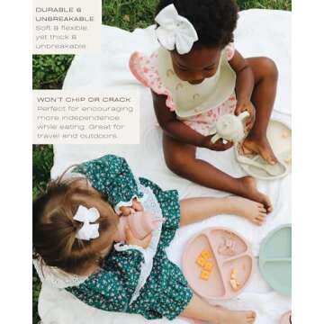 Hippypotamus Toddler Suction Plates - Set of 3 Silicone