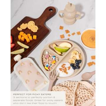 Hippypotamus Toddler Suction Plates - Set of 3 Silicone