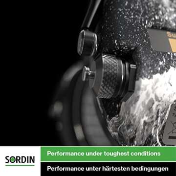 Sordin Supreme Pro-X Ear Defenders for Hunting & Shooting - Active & Electronic - Leather Band & Gel Kits - Black Ear Muffs