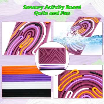 Sensory Activity Board - Fun Travel Fidget Toy for Kids