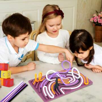 Sensory Activity Board - Fun Travel Fidget Toy for Kids