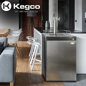 Kegco Kegerator Dual Tap Stainless Steel for Home Bars