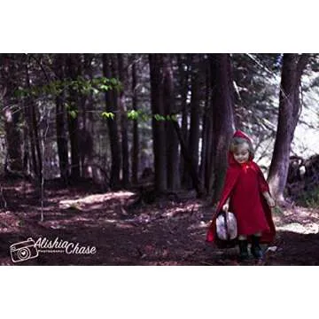 Flower Girl Dress, Lace Dress 3/4 Sleeve Dress (6-7Year, Red)