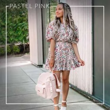 Stylish Vegan Leather Diaper Bag | Petit Monaco Backpack