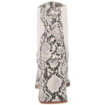Circus NY by Sam Edelman Women's Polly Ankle Boot Ivory Snake Print 8.5