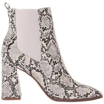 Circus NY by Sam Edelman Women's Polly Ankle Boot Ivory Snake Print 8.5