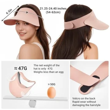 Sukeen Wide Brim Sun Visor Hat for Women - UPF50+ Protection