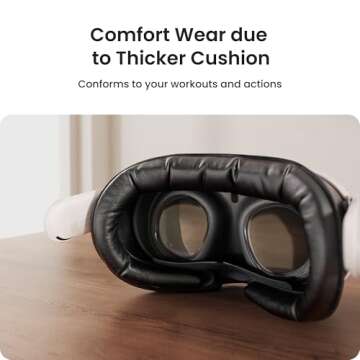 KIWI design V3 Facial Interface,2 Face Pads Compatible with Oculus Meta Quest 3 Accessories, NOT Compatible with Meta Quest 3S