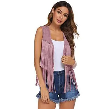 HOTLOOX Women’s Fringe Vest - 70s Cowgirl Style