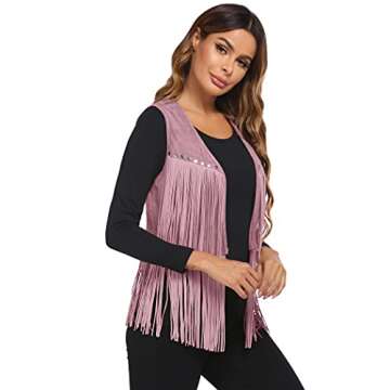 HOTLOOX Women’s Fringe Vest - 70s Cowgirl Style