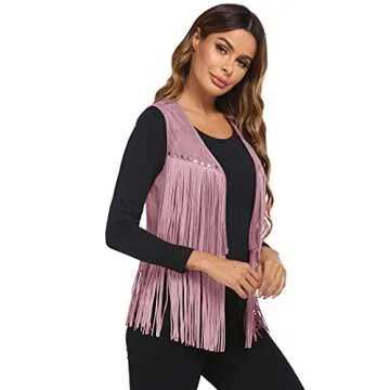 HOTLOOX Women’s Fringe Vest - 70s Cowgirl Style