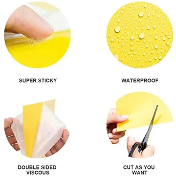 Gideal 20-Pack Yellow Sticky Traps for Flying Insects