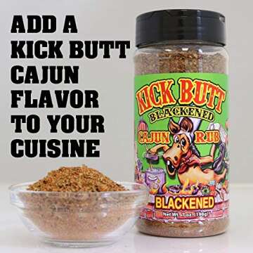 Kick Butt Gourmet Cajun Seasoning Spice for Grilling