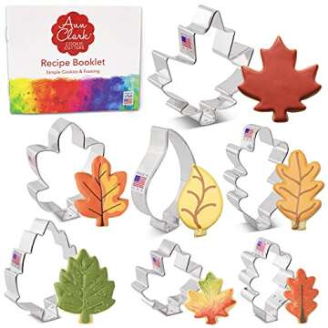 Fall Leaves Cookie Cutters Set 7-Pc. by Ann Clark USA