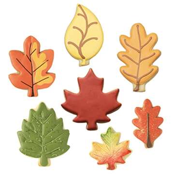 Fall Leaves Cookie Cutters Set 7-Pc. by Ann Clark USA