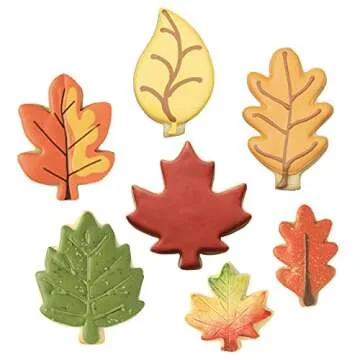 Fall Leaves Cookie Cutters Set 7-Pc. by Ann Clark USA