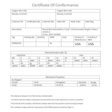 Bare Copper Wire for Craft, Jewelry, and DIY - 25 Ft.