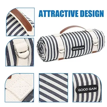G GOOD GAIN Waterproof Picnic Blanket - Portable & Versatile