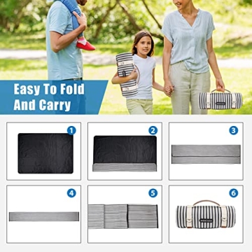 G GOOD GAIN Waterproof Picnic Blanket - Portable & Versatile