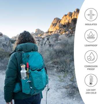 Bambaw 16 oz Insulated Stainless Steel Water Bottle