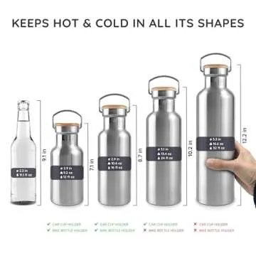 Bambaw 16 oz Insulated Stainless Steel Water Bottle