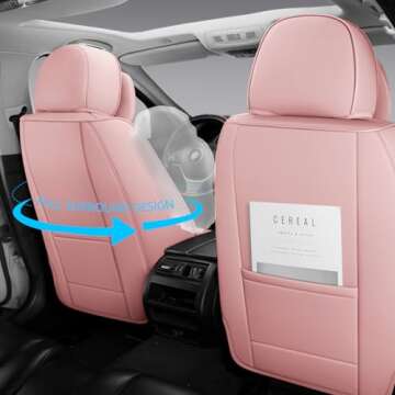 Vibrant Barbie Pink Car Seat Covers for All Vehicles
