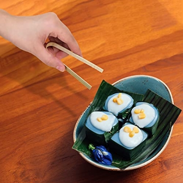 LUTER 20pcs Wooden Tongs for Elegant Serving Solutions