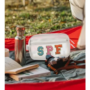 COSHAYSOO Clear SPF Makeup Bag for Stylish Sun Safety