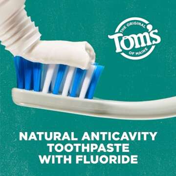 Tom's of Maine Whole Care Natural Toothpaste Fluoride 3-Pack