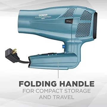 Compact Conair Travel Hair Dryer with Folding Design