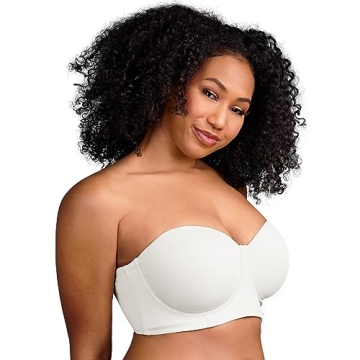 HSIA Strapless Underwire Bra for Big Bust Support
