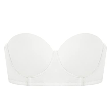 HSIA Strapless Underwire Bra for Big Bust Support