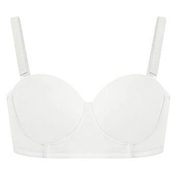 HSIA Strapless Underwire Bra for Big Bust Support