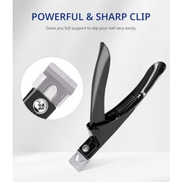 AIRSEE Professional Adjustable Acrylic Nail Clippers for Flawless Nails