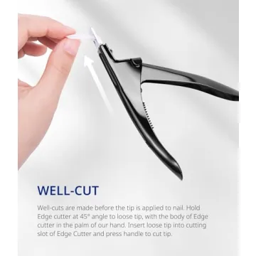 AIRSEE Professional Adjustable Acrylic Nail Clippers for Flawless Nails