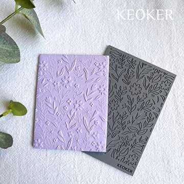 Keoker Polymer Clay Texture Sheets, Clay Texture Mat for Making Earrings Jewerly, Polymer Clay Earrings Tools (All-3 pcs)