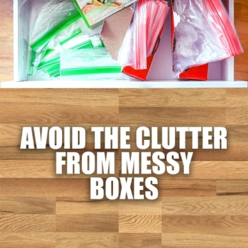 Premium Wood Food Storage Bag Organizer for Kitchens